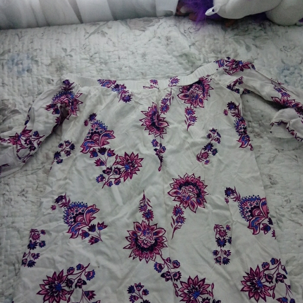 Dropped shoulder dress (short)